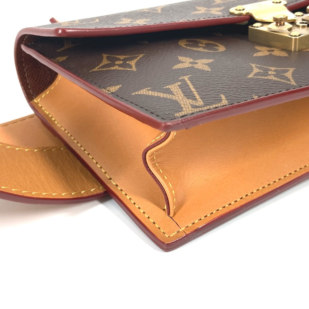 LOUIS VUITTON M44667 モノグラム Sロック ベルトポーチ PM ベルト付き ベルトバッグ ショルダーバッグ ウエストバッグ モノグラムキャンバス レディース ブラウン