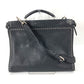 FENDI 7VA406 ショルダーバッグ 斜め掛け カバン セレリア ピーカブー アイコニック フィット 2WAY ビジネスバッグ トートバッグ ハンドバッグ レザー メンズ ブラック