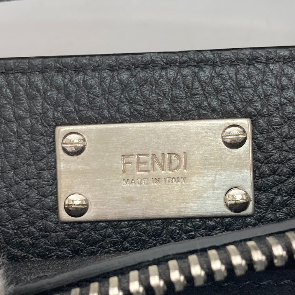 FENDI 7VA406 ショルダーバッグ 斜め掛け カバン セレリア ピーカブー アイコニック フィット 2WAY ビジネスバッグ トートバッグ ハンドバッグ レザー メンズ ブラック
