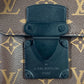 LOUIS VUITTON M81522 モノグラム Sロック ヴェルティカル・ウェアラブル ウォレット 斜め掛け ポシェット ショルダーバッグ モノグラムキャンバス メンズ マロン ブラウン