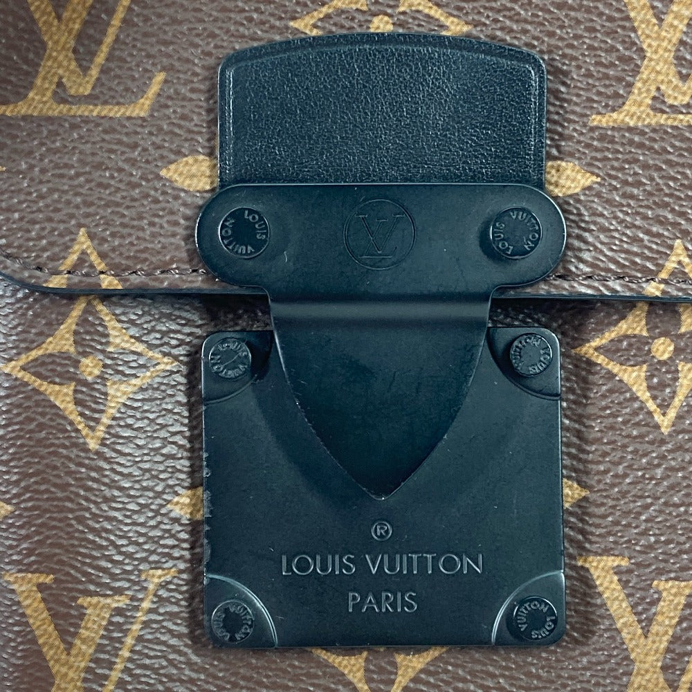 LOUIS VUITTON M81522 モノグラム Sロック ヴェルティカル・ウェアラブル ウォレット 斜め掛け ポシェット ショルダーバッグ モノグラムキャンバス メンズ マロン ブラウン