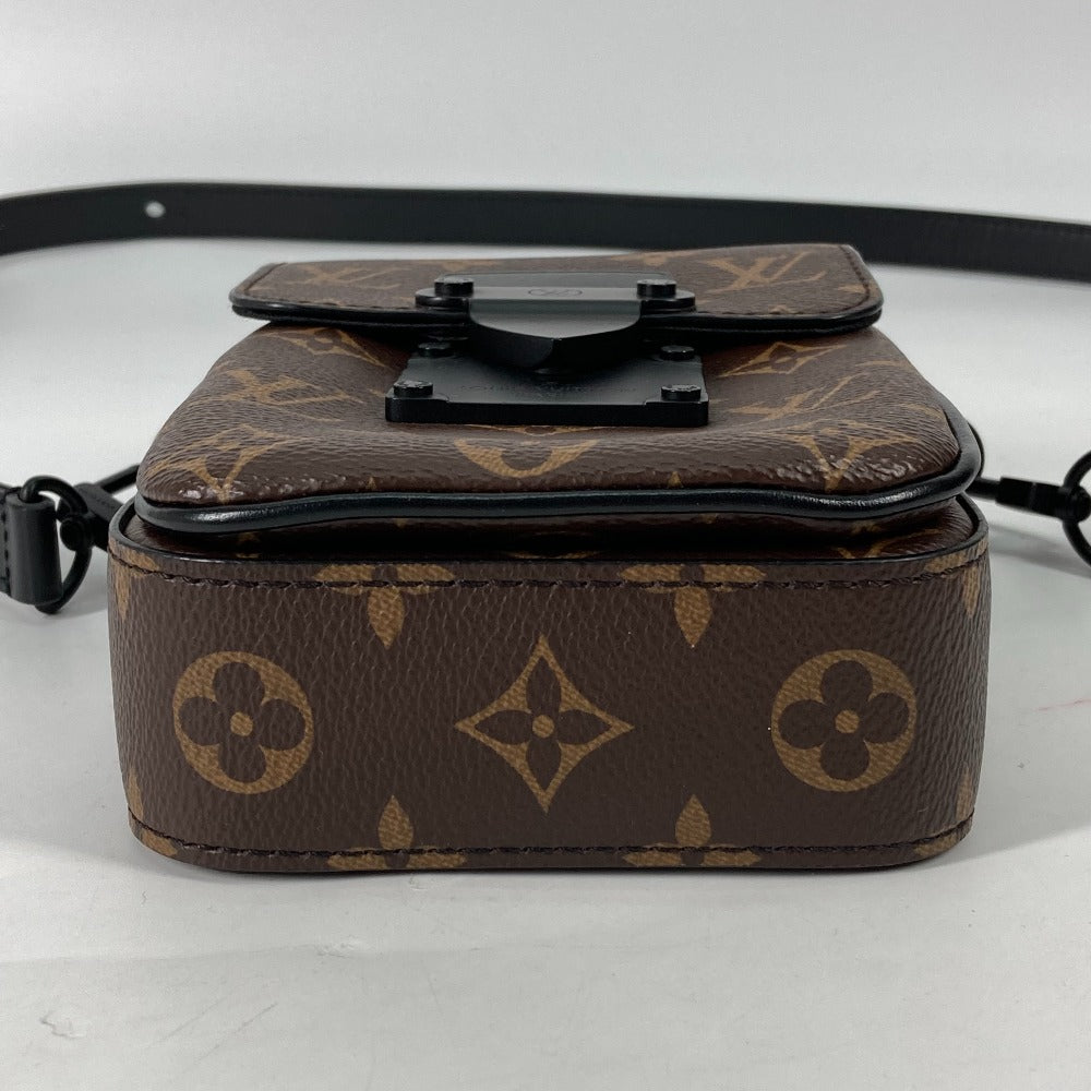 LOUIS VUITTON M81522 モノグラム Sロック ヴェルティカル・ウェアラブル ウォレット 斜め掛け ポシェット ショルダーバッグ モノグラムキャンバス メンズ マロン ブラウン