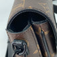 LOUIS VUITTON M81522 モノグラム Sロック ヴェルティカル・ウェアラブル ウォレット 斜め掛け ポシェット ショルダーバッグ モノグラムキャンバス メンズ マロン ブラウン