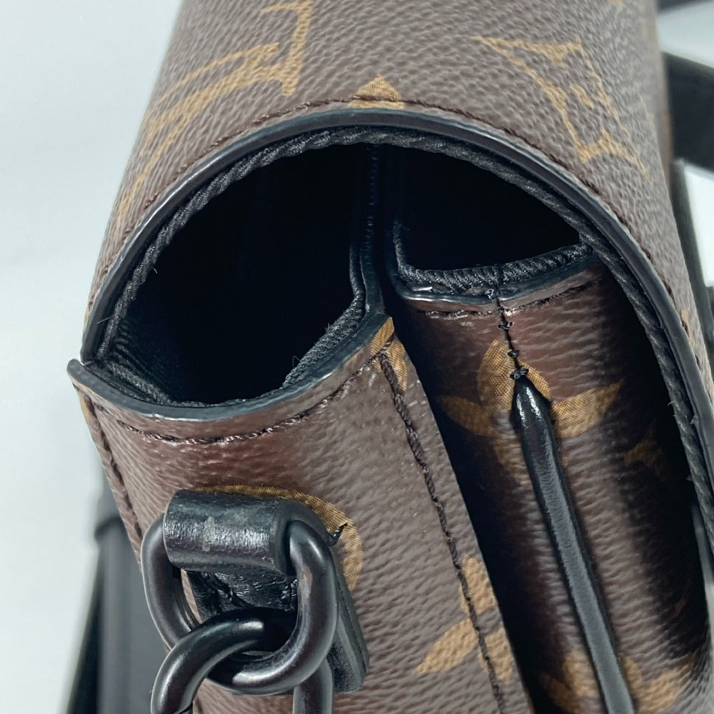 LOUIS VUITTON M81522 モノグラム Sロック ヴェルティカル・ウェアラブル ウォレット 斜め掛け ポシェット ショルダーバッグ モノグラムキャンバス メンズ マロン ブラウン