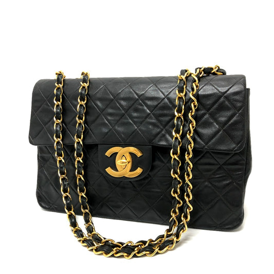 CHANEL マトラッセ Wチェーンデカマトラッセ マトラッセ34 マトラッセ 34 2WAYバッグ カバン ショルダーバッグ レザー レディース ブラック
