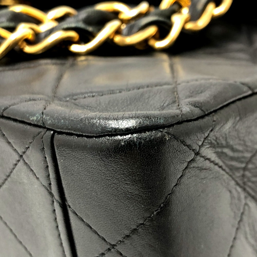 CHANEL マトラッセ Wチェーンデカマトラッセ マトラッセ34 マトラッセ 34 2WAYバッグ カバン ショルダーバッグ レザー レディース ブラック