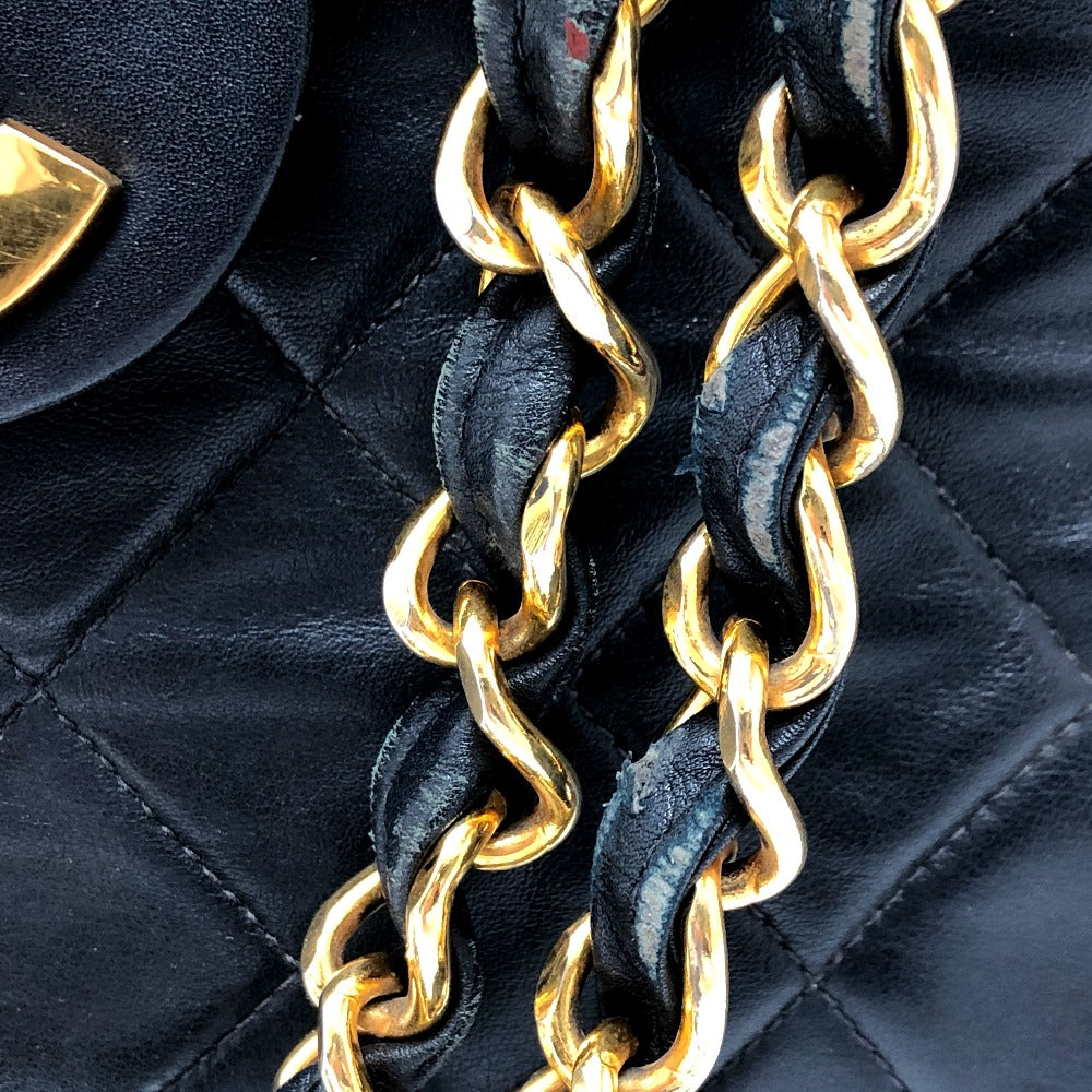 CHANEL マトラッセ Wチェーンデカマトラッセ マトラッセ34 マトラッセ 34 2WAYバッグ カバン ショルダーバッグ レザー レディース ブラック