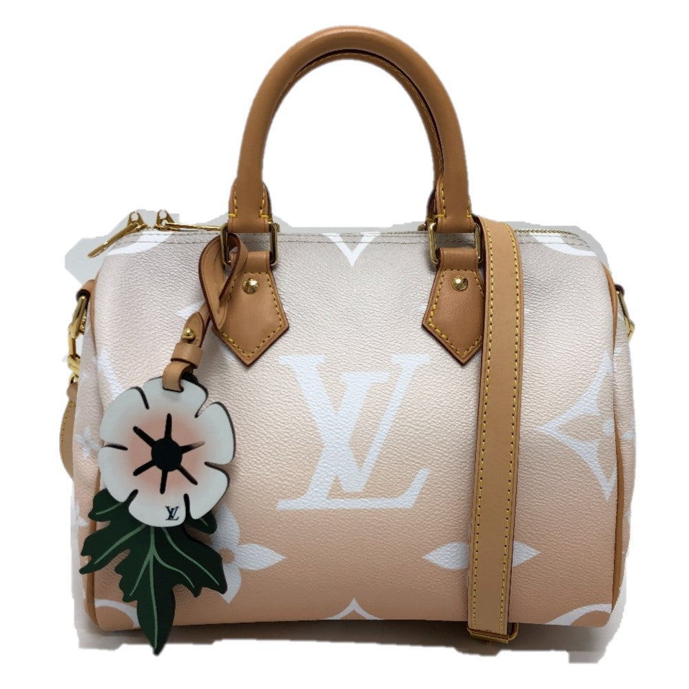 LOUIS VUITTON M45722 モノグラムジャイアント グラデーション スピーディ バンドリエール25 2WAY ミニボストンバッグ カバン ショルダーバッグ モノグラムジャイアントキャンバス レディース ブリューム ピンク