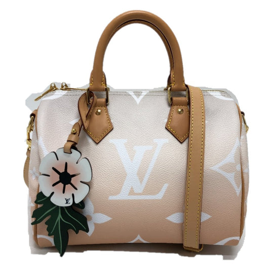 LOUIS VUITTON M45722 モノグラムジャイアント グラデーション スピーディ バンドリエール25 2WAY ミニボストンバッグ カバン ショルダーバッグ モノグラムジャイアントキャンバス レディース ブリューム ピンク