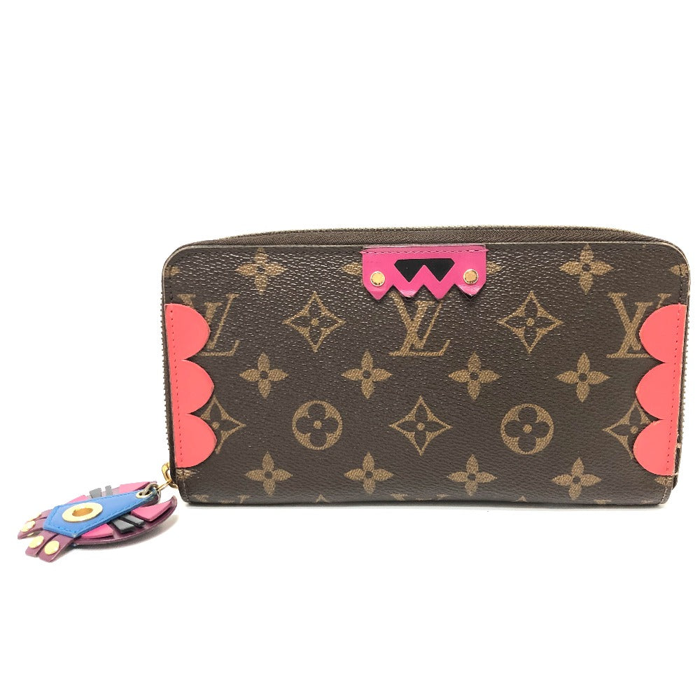LOUIS VUITTON M61364 Monogram Zippy Wallet Totem Wallet Long Wallet Monogram Canvas Women's Brown/Red