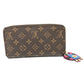 LOUIS VUITTON M61364 Monogram Zippy Wallet Totem Wallet Long Wallet Monogram Canvas Women's Brown/Red