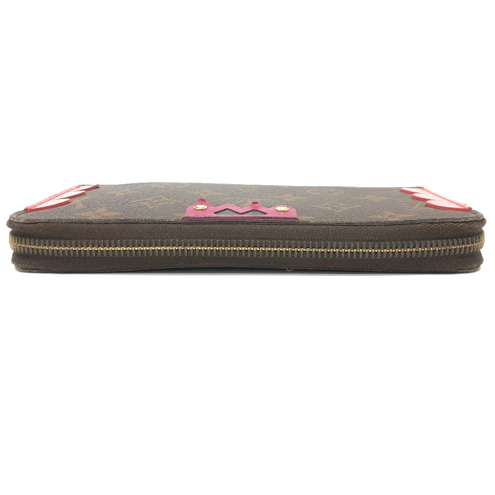 LOUIS VUITTON M61364 Monogram Zippy Wallet Totem Wallet Long Wallet Monogram Canvas Women's Brown/Red