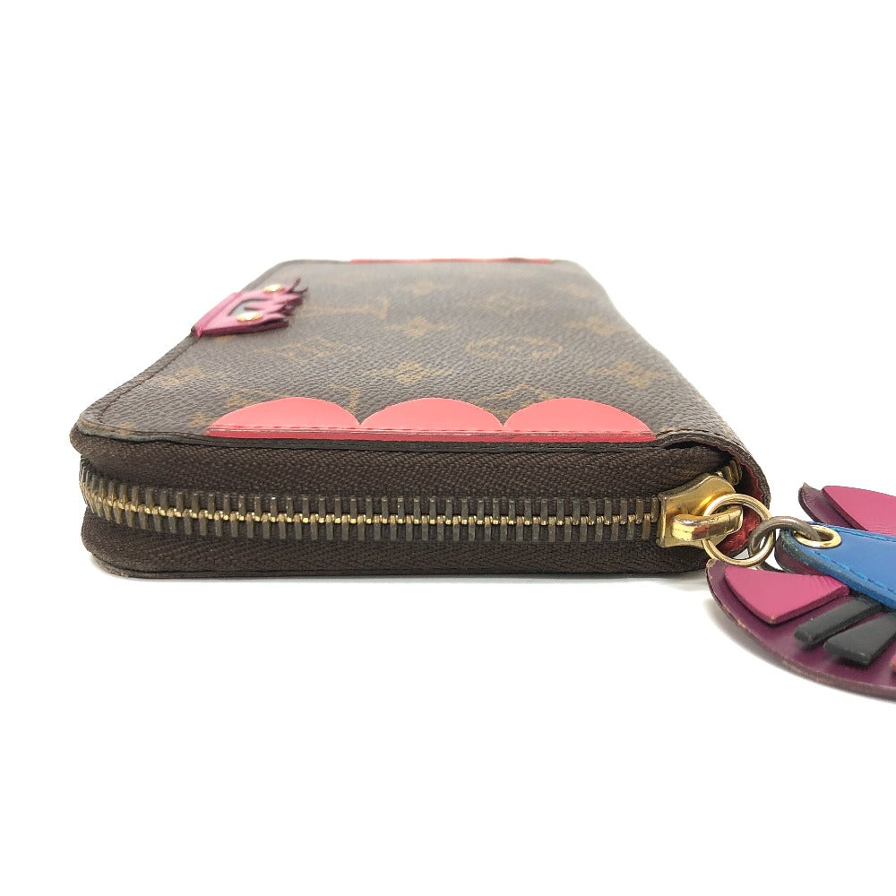 LOUIS VUITTON M61364 Monogram Zippy Wallet Totem Wallet Long Wallet Monogram Canvas Women's Brown/Red