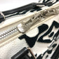 LOUIS VUITTON M45563 タフテッド・モノグラムキャンバス VxUF スピーディ・バンドリエール25 ミニ 2WAY 肩掛け 斜め掛け ボストンバッグ レザー レディース ホワイト×ブラック