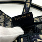 Dior S5632CRIW サドル フラットベルトポーチ ウエストバッグ ジャガード レディース ネイビー