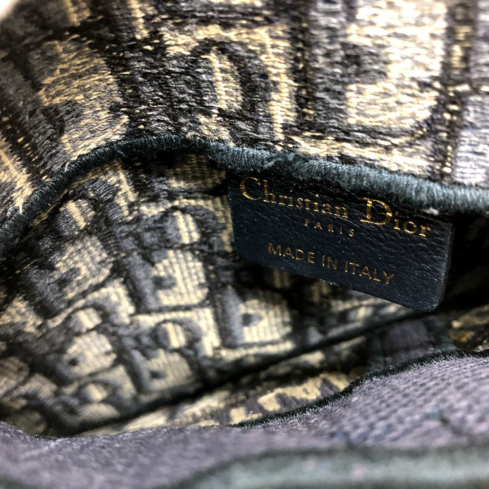 Dior S5632CRIW サドル フラットベルトポーチ ウエストバッグ ジャガード レディース ネイビー