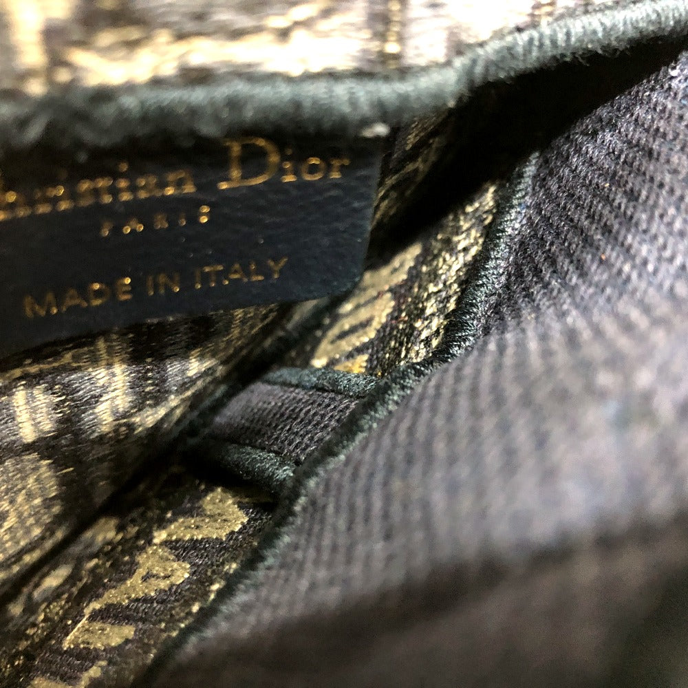 Dior S5632CRIW サドル フラットベルトポーチ ウエストバッグ ジャガード レディース ネイビー