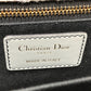 Dior CDロゴ モンテーニュ オブリーク カバン 肩掛け 斜め掛け ショルダーバッグ レザー/キャンバス レディース グレー