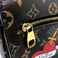 LOUIS VUITTON M43991 ポシェットメティスMM パッチーズ 2WAYバッグ ハンドバッグ モノグラムキャンバス レディース ブラウン