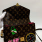LOUIS VUITTON M43991 ポシェットメティスMM パッチーズ 2WAYバッグ ハンドバッグ モノグラムキャンバス レディース ブラウン