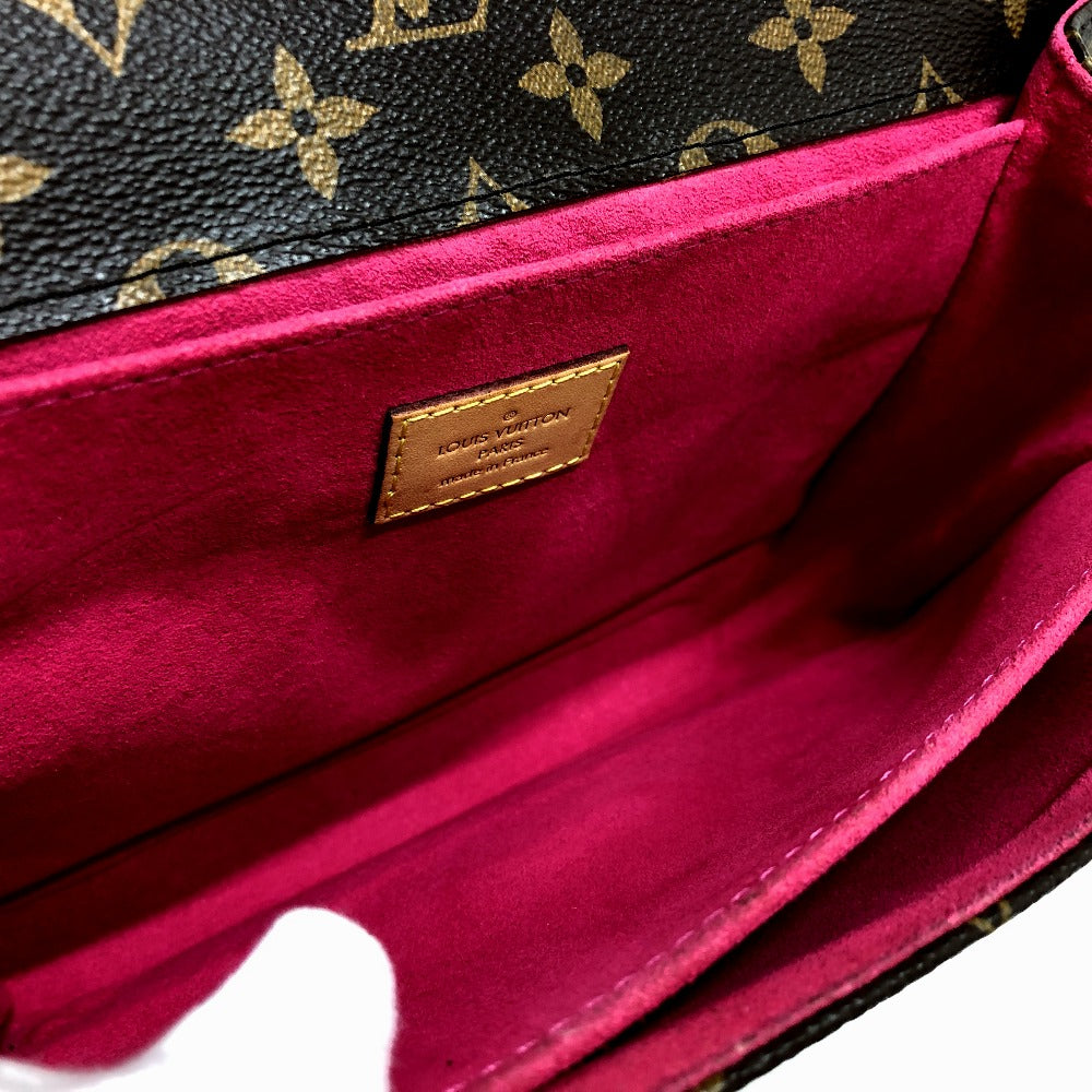 LOUIS VUITTON M43991 ポシェットメティスMM パッチーズ 2WAYバッグ ハンドバッグ モノグラムキャンバス レディース ブラウン
