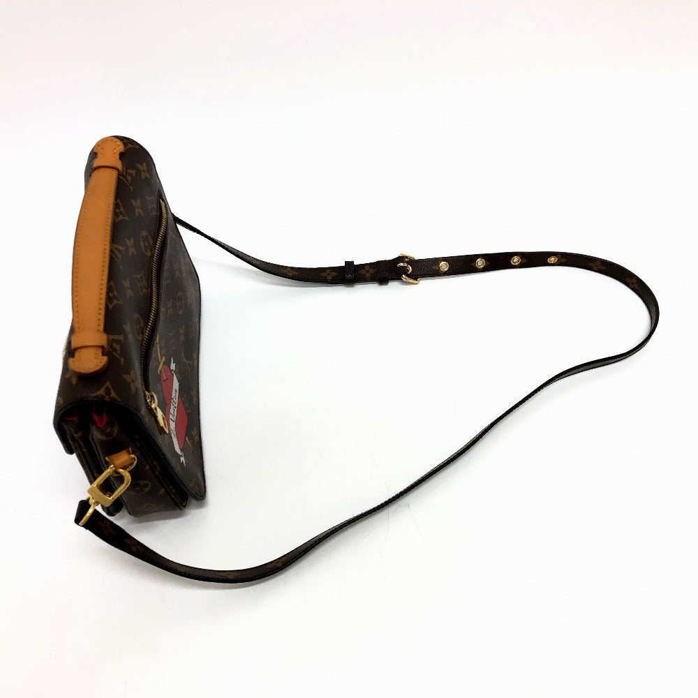 LOUIS VUITTON M43991 ポシェットメティスMM パッチーズ 2WAYバッグ ハンドバッグ モノグラムキャンバス レディース ブラウン