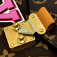 LOUIS VUITTON M43991 ポシェットメティスMM パッチーズ 2WAYバッグ ハンドバッグ モノグラムキャンバス レディース ブラウン
