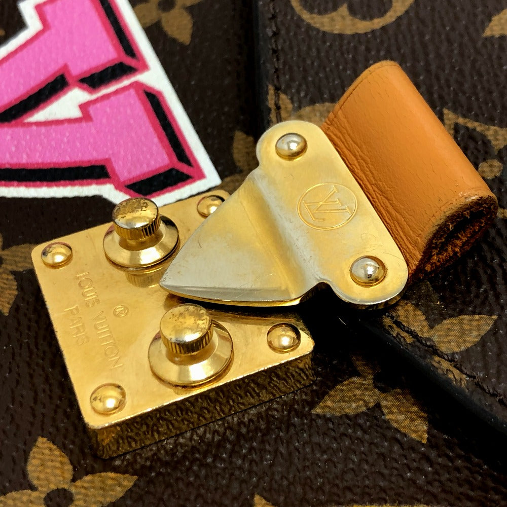 LOUIS VUITTON M43991 ポシェットメティスMM パッチーズ 2WAYバッグ ハンドバッグ モノグラムキャンバス レディース ブラウン