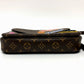 LOUIS VUITTON M43991 ポシェットメティスMM パッチーズ 2WAYバッグ ハンドバッグ モノグラムキャンバス レディース ブラウン