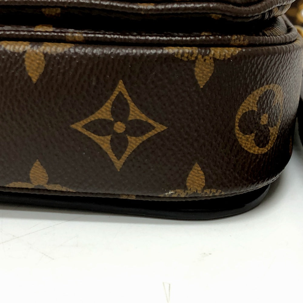 LOUIS VUITTON M43991 ポシェットメティスMM パッチーズ 2WAYバッグ ハンドバッグ モノグラムキャンバス レディース ブラウン