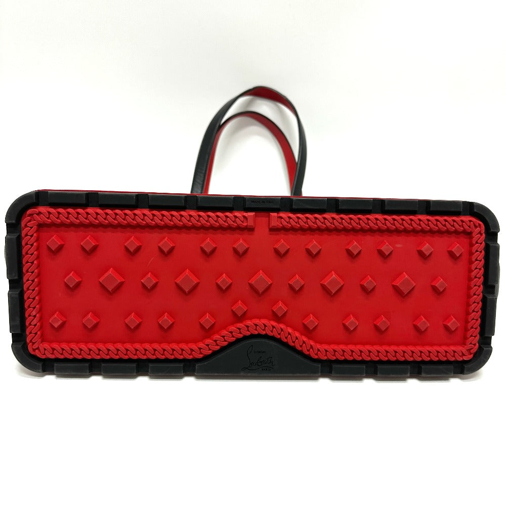 Christian Louboutin ロゴ 肩掛けバッグ トートバッグ レザー メンズ ブラック