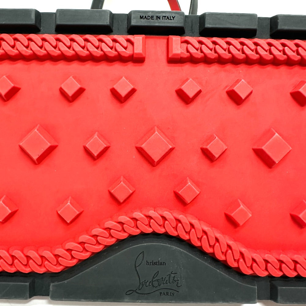 Christian Louboutin ロゴ 肩掛けバッグ トートバッグ レザー メンズ ブラック