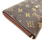 LOUIS VUITTON M61726 Monogram Porte Monnaie Credit Flap Long Wallet in Monogram Canvas, Brown