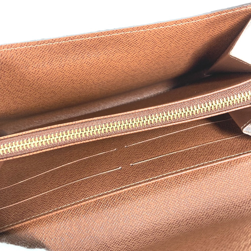 LOUIS VUITTON M61726 Monogram Porte Monnaie Credit Flap Long Wallet in Monogram Canvas, Brown
