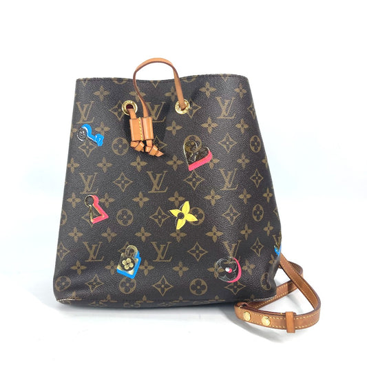 LOUIS VUITTON M44369 モノグラム ラブロック ネオノエ カバン 斜め掛け 巾着 ショルダーバッグ モノグラムキャンバス レディース ブラウン