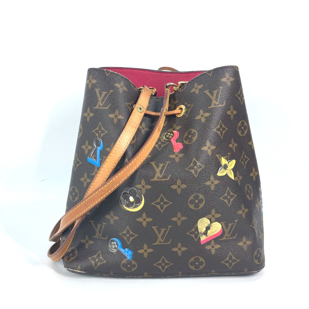 LOUIS VUITTON M44369 モノグラム ラブロック ネオノエ カバン 斜め掛け 巾着 ショルダーバッグ モノグラムキャンバス レディース ブラウン