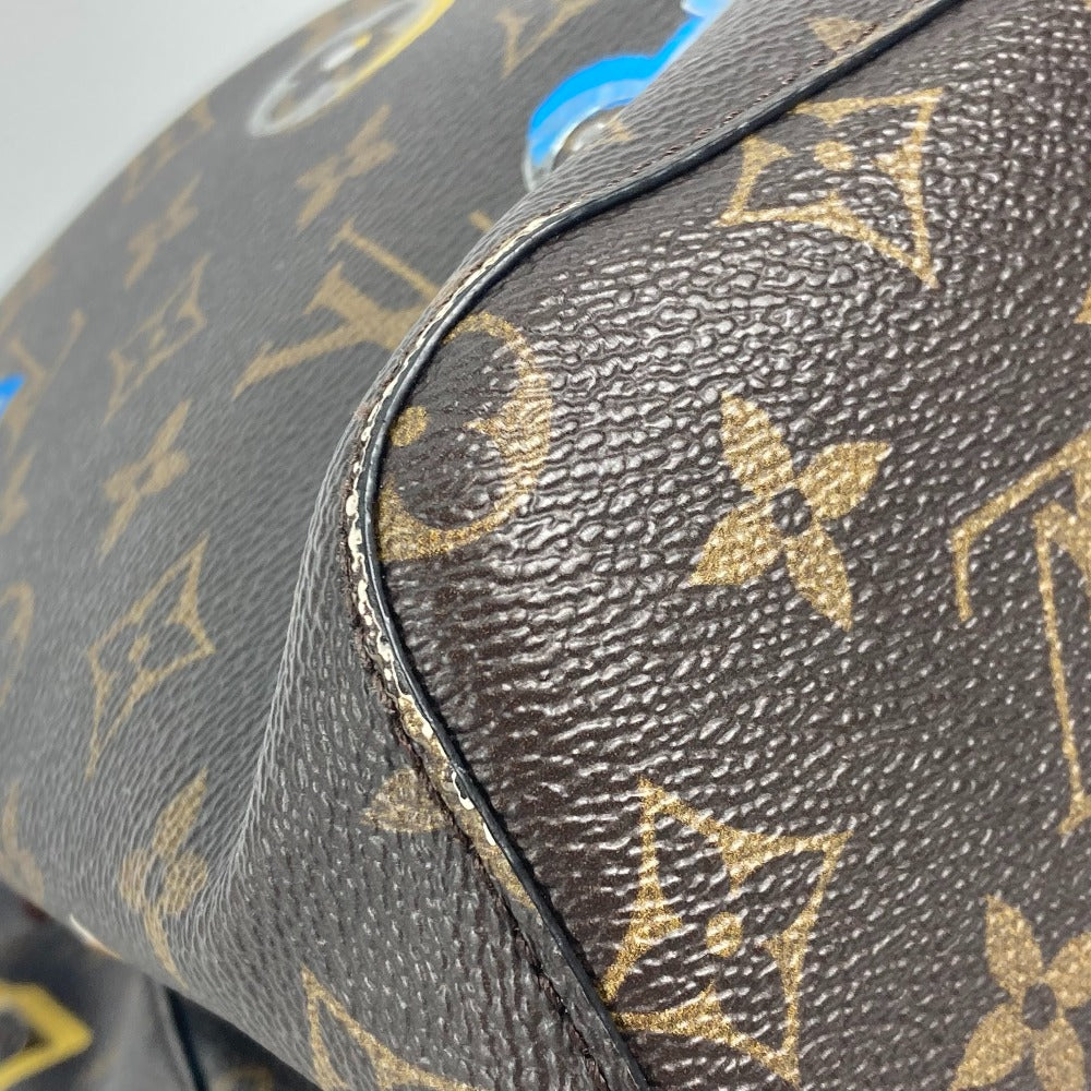 LOUIS VUITTON M44369 Monogram Love Lock NeoNoe Crossbody Drawstring Shoulder Bag in Monogram Canvas, Brown