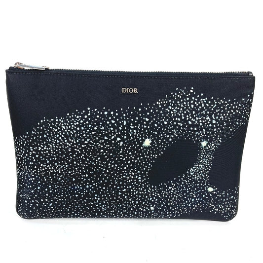 Dior ポーチ ケニーシャーフ KENNY SCHARF コラボ カバン クラッチバッグ ナイロン メンズ ブラック