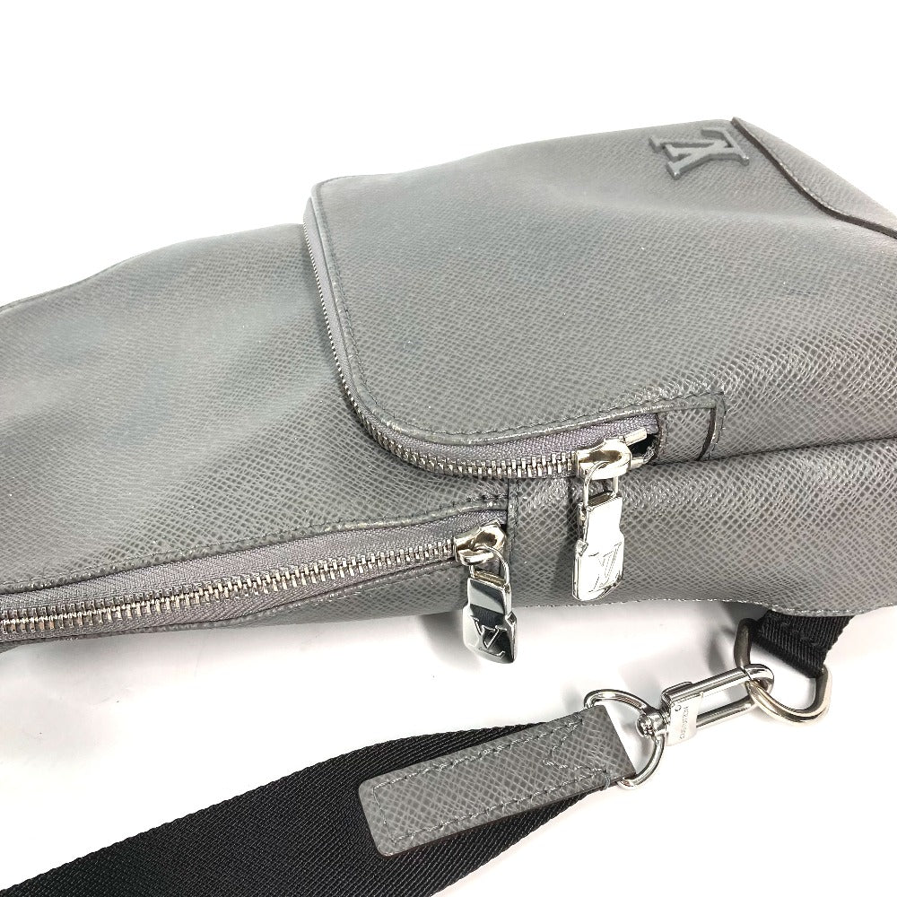 LOUIS VUITTON M30951 タイガ アヴェニュー・スリングバッグ カバン ショルダーバッグ クロス ボディバッグ タイガレザー メンズ グレー