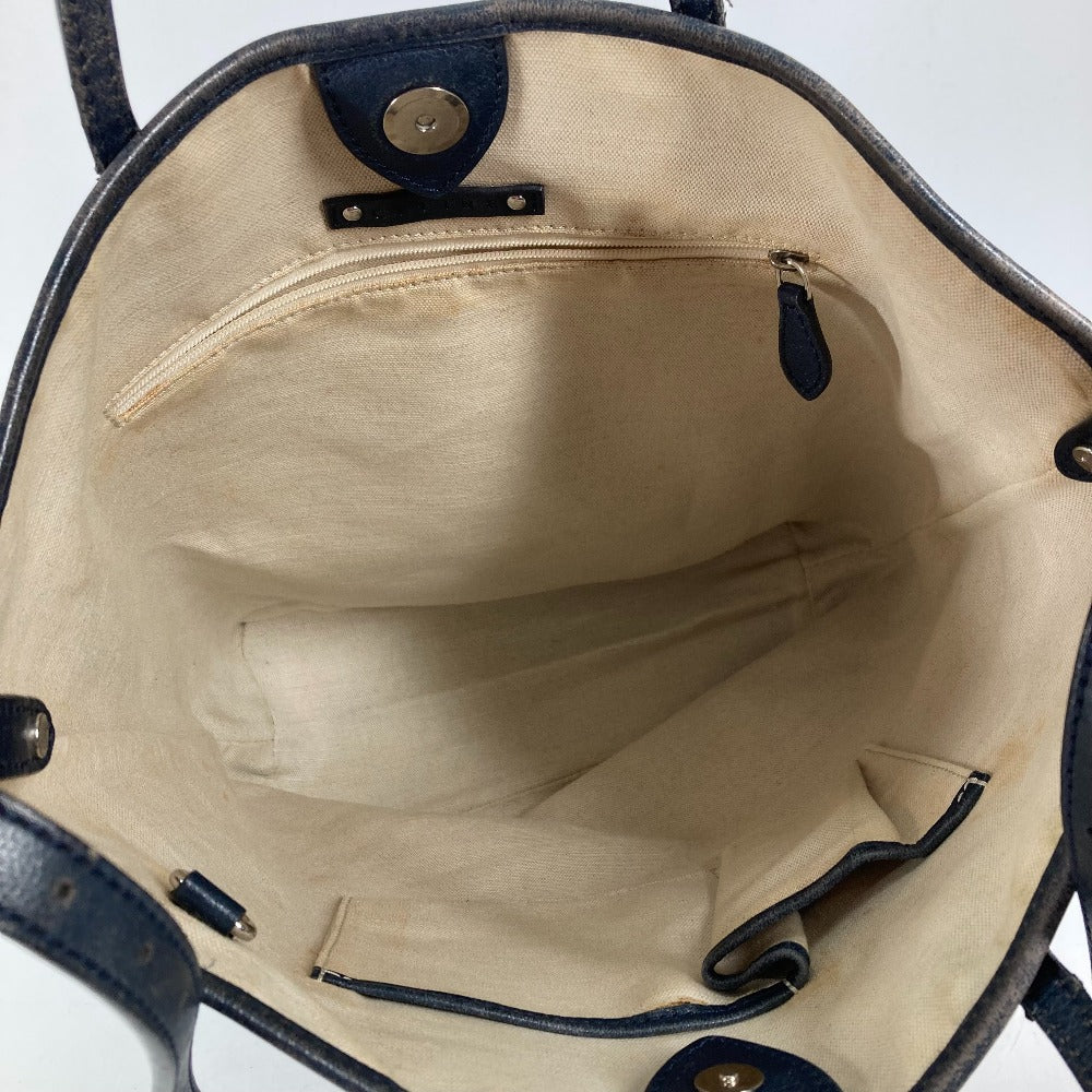 CELINE オールド サルキー トートバッグ 2WAY カバン 斜め掛け ショルダーバッグ レザー/PVC レディース ブルー