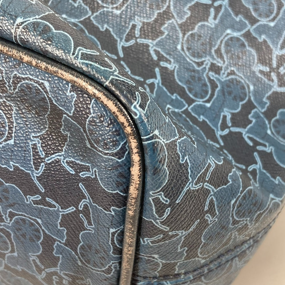 CELINE オールド サルキー トートバッグ 2WAY カバン 斜め掛け ショルダーバッグ レザー/PVC レディース ブルー