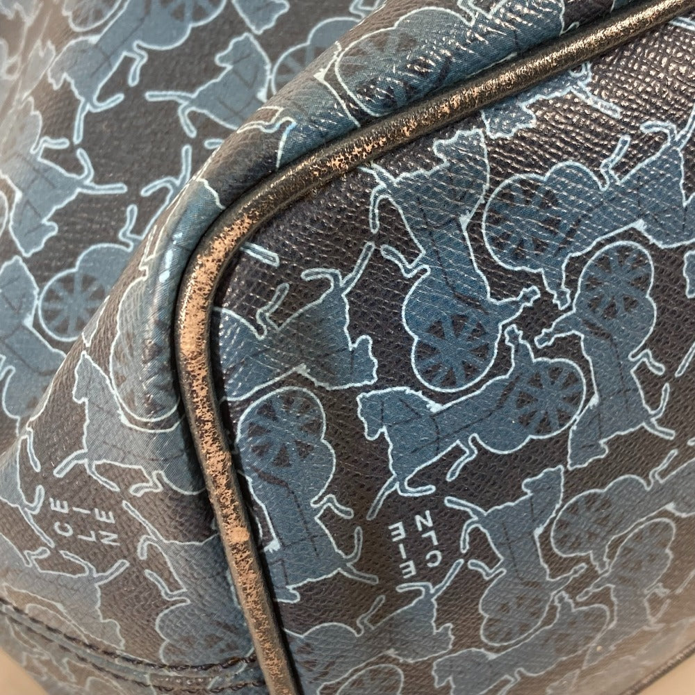 CELINE オールド サルキー トートバッグ 2WAY カバン 斜め掛け ショルダーバッグ レザー/PVC レディース ブルー