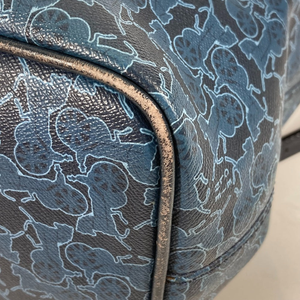 CELINE オールド サルキー トートバッグ 2WAY カバン 斜め掛け ショルダーバッグ レザー/PVC レディース ブルー