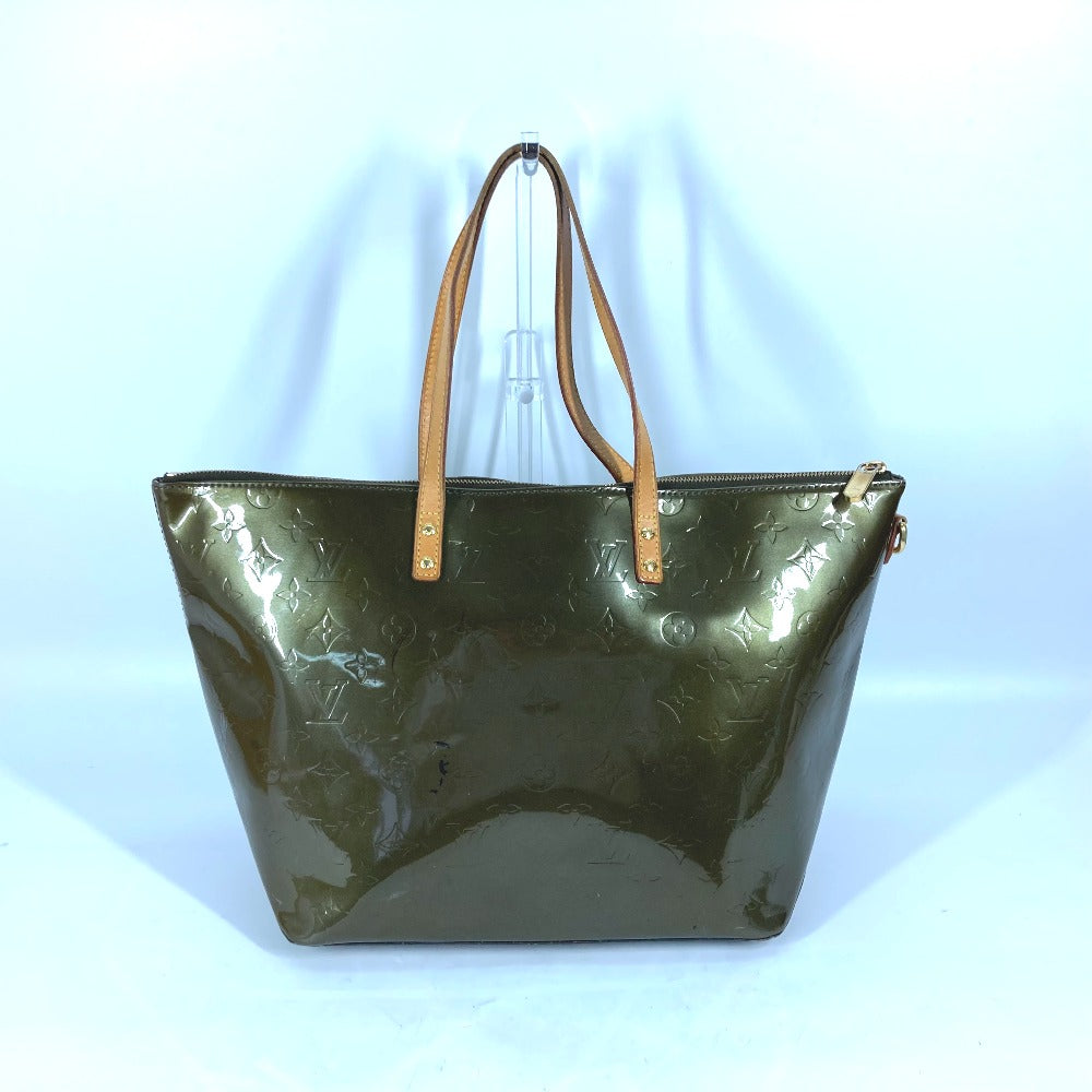 LOUIS VUITTON M93674 モノグラムヴェルニ ベルヴューGM カバン 肩掛け トートバッグ ショルダーバッグ モノグラムヴェルニキャンバス レディース ヴェールブロンズ カーキ