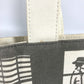 CHANEL ウインドウズライン ハンドバッグ トートバッグ カバン ショルダーバッグ キャンバス レディース グレー×ホワイト