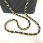 CHANEL バイカラー CC ココマーク マトラッセ キルティング チェーンバッグ 肩掛け ショルダーバッグ ラムスキン レディース ベージュ