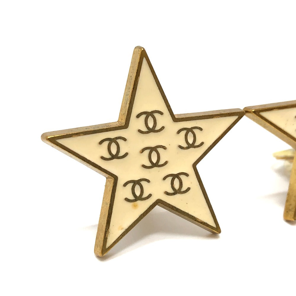 CHANEL 01P スター 星 CC ココマーク ヴィンテージイヤリング アクセサリー イヤリング メタル レディース ゴールド