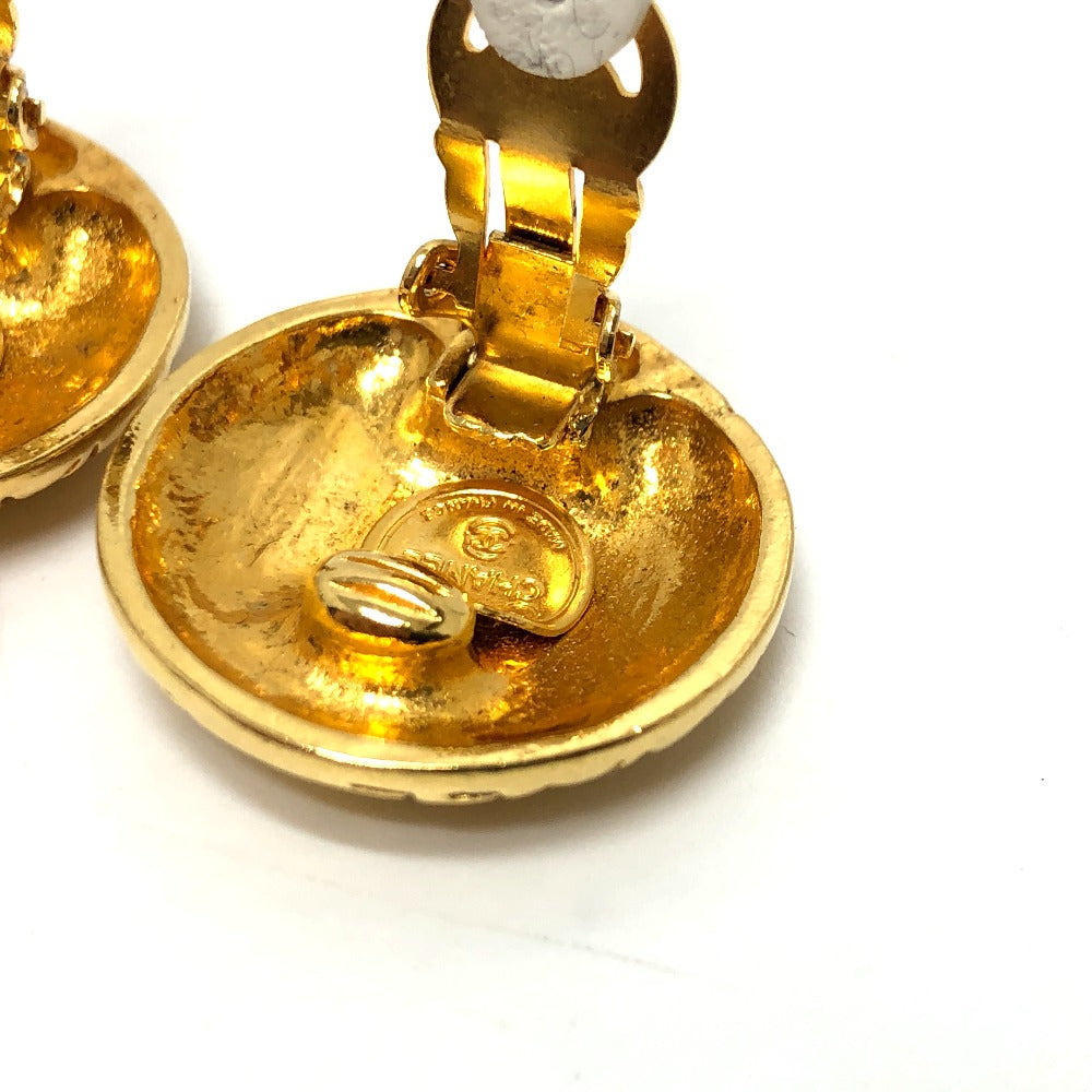 CHANEL ヴィンテージ マドモワゼル ラウンド ヴィンテージアクセサリー イヤリング メタル レディース ゴールド