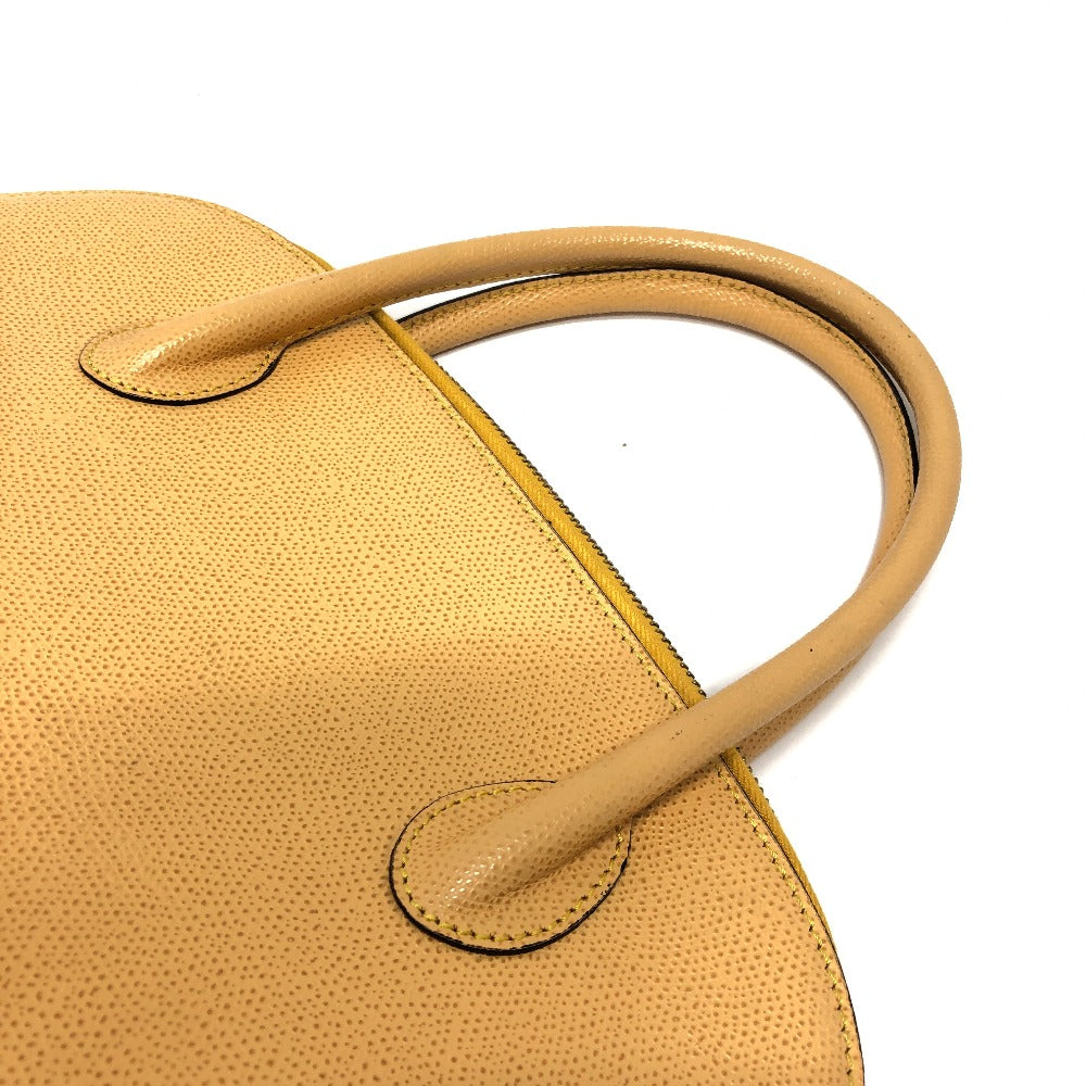 CELINE ヴィンテージ ボーリング 2WAY 肩掛け 斜め掛け カバン ショルダーバッグ レザー レディース イエローベージュ系