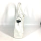 CHANEL Large Coco Mark CC Tote Bag Shoulder Bag in Caviar Leather, White